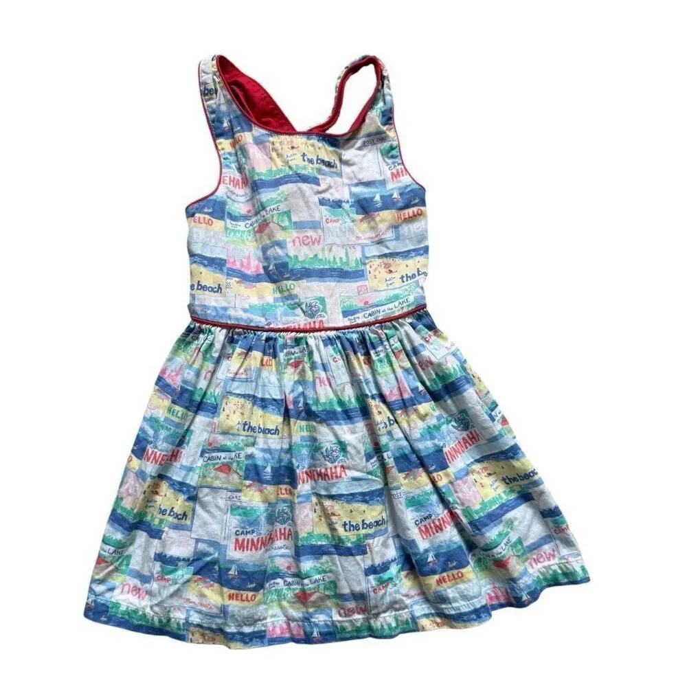 Toddler Girls OshKosh Genuine Kids Minnesota Summer Postcard Dress - Sz 3T